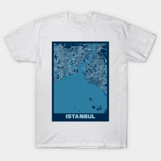 Istanbul - Turkey Peace City Map T-Shirt